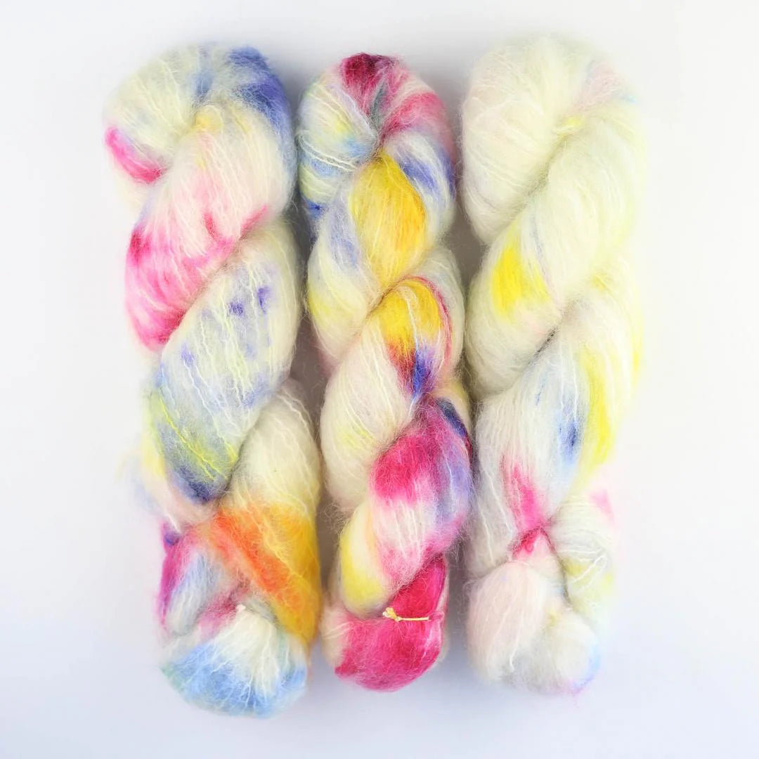 Cowgirl Blues Fluffy Mohair